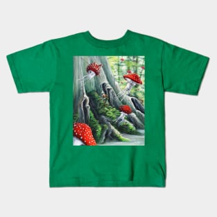 The Great Mushroom Migration Kids T-Shirt